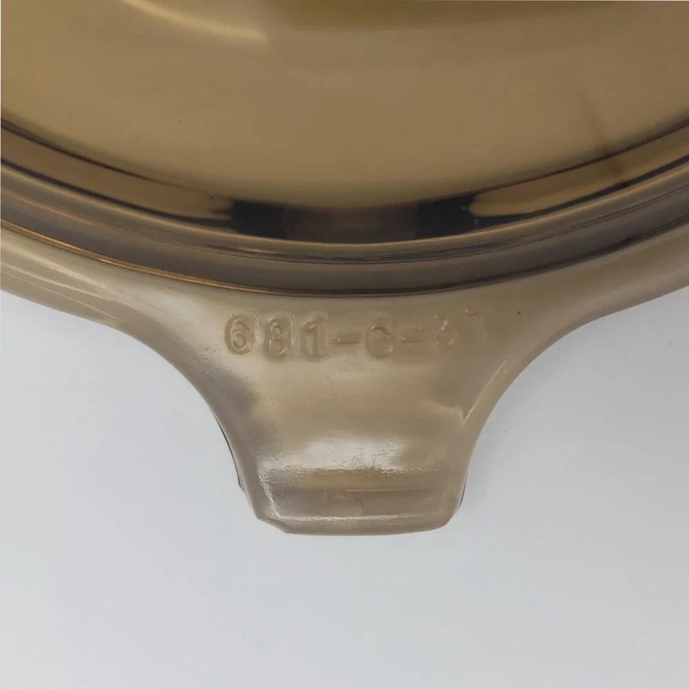 Pyrex Amber Brown Glass‎ Lid 681-C-37 for mini Vision 600ml Casserole Dish 5.75
